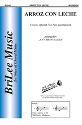 Arroz Con Leche Unison/Two-Part choral sheet music cover